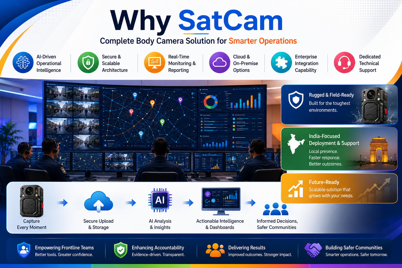 SATCAM body-worn camera and IoT platform