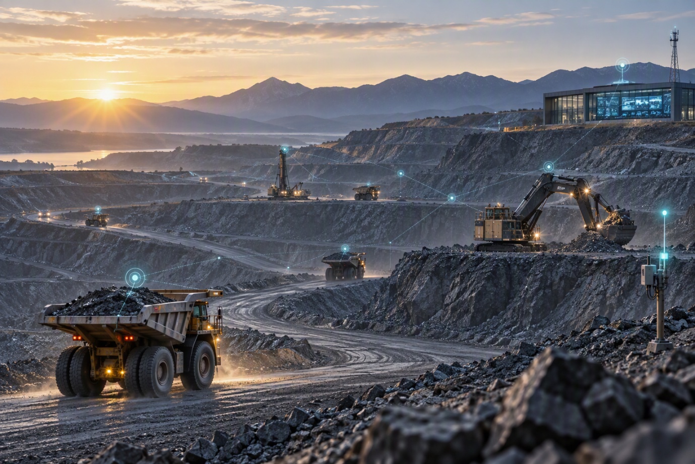 Mining operations monitored with IoT sensors